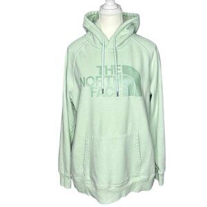 The North Face Women’s Mint Green Half Dome Hooded Long Sleeve Sweatshirt L/C44